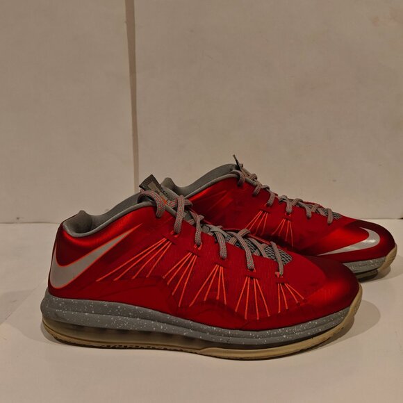 Nike Air Max LeBron 10 Low University Red 579765-600 Men's Size 11 Sneakers - Picture 6 of 16